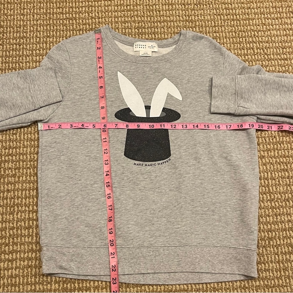 Kate Spade Broome Street Make Magic Happen Rabbit Ears Sweatshirt XS - Picture 5 of 7